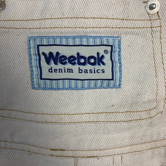 Vintage Weebok Denim Basics Kids Jean Carpenter Shortalls Bib Overalls Size 4T - Picture 3 of 11